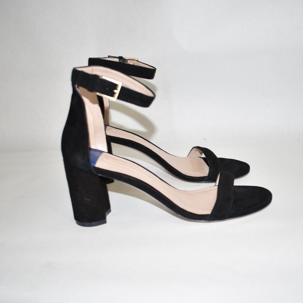 Stuart Weitzman Black Suede Sandals
